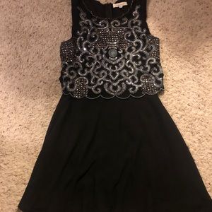 Bead Embroidered Cocktail Style Dress
